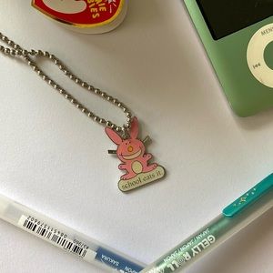 Jim Benton Happy Bunny Necklace
